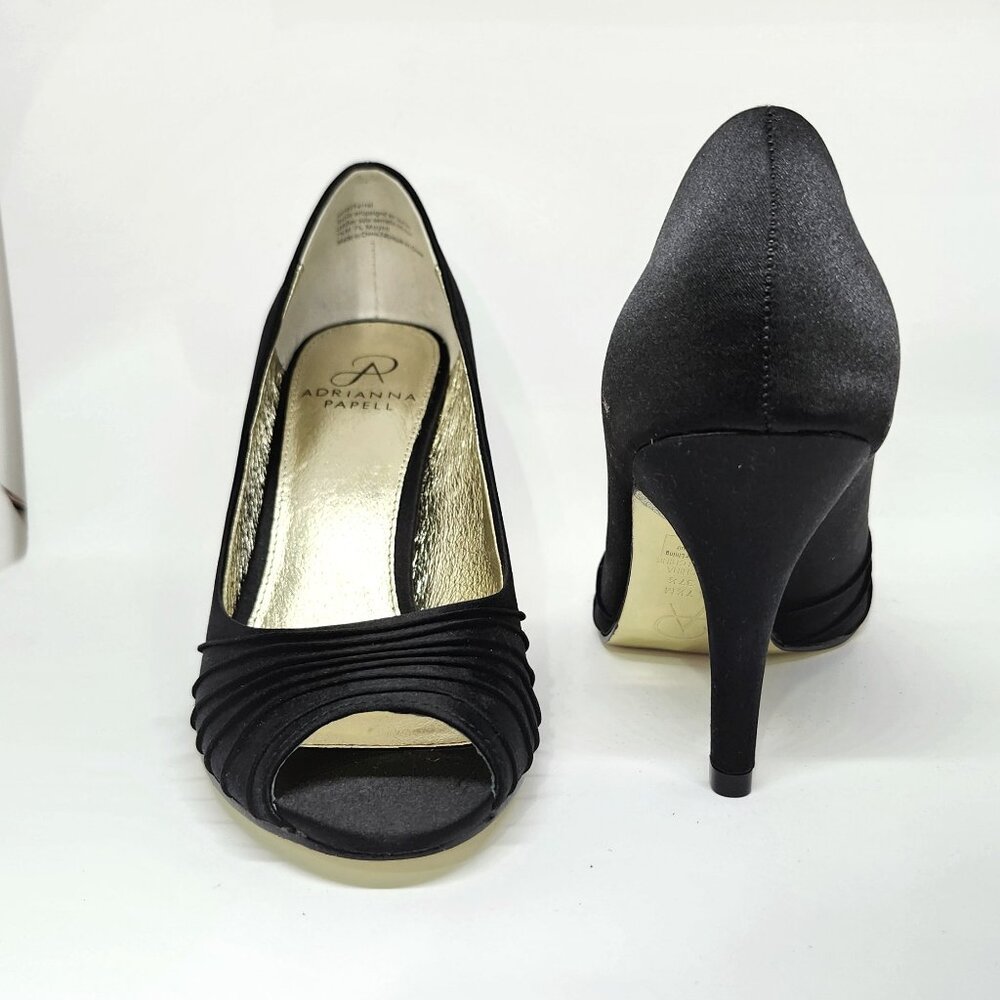 Adrianna Papell Women's Black Open Toe High-Heel Size 6.5, 8.5 & 9.5